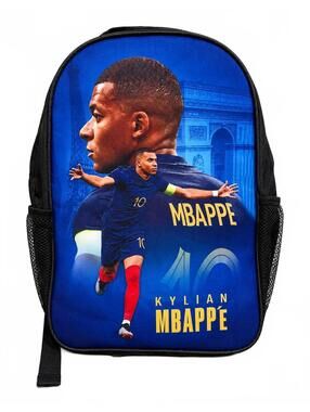 Kylian Mbappé Soccer Backpack with Player Print